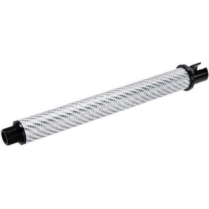 Dr. Black Light Weight Carbon Fiber 7" Inches Outer Barrel -14mm CCW Counter-Clockwise Thread For Tokyo Marui M4 Series MWS GBB Rifles Airsoft