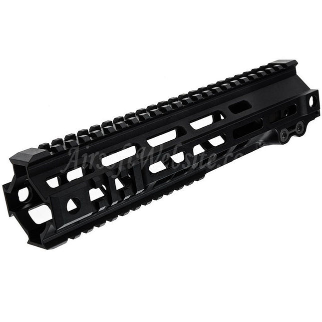 Z-Parts Aluminum 260mm 10" Inches MK4 M-LOK Handguard Rail System with Barrel Nut For Tokyo Marui M4 Series MWS GBB Rifles Airsoft Black
