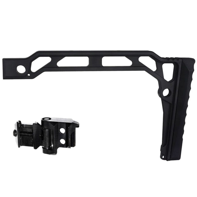 5KU Aluminum SS-8RP Skeleton Folding Rifle Stock For 20mm Picatinny Stock Adaptor Rifles Airsoft
