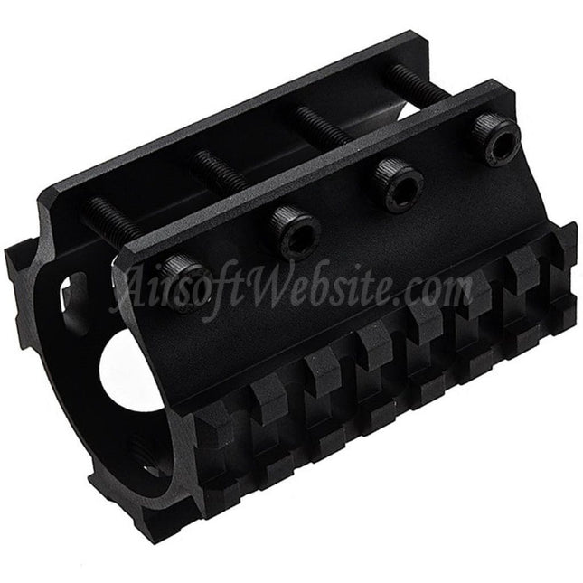 LCT 3-Sides 75mm 7-Slots 20mm Picatinny Suppressor Rail For AS VAL VSS Series Rifles Airsoft Black