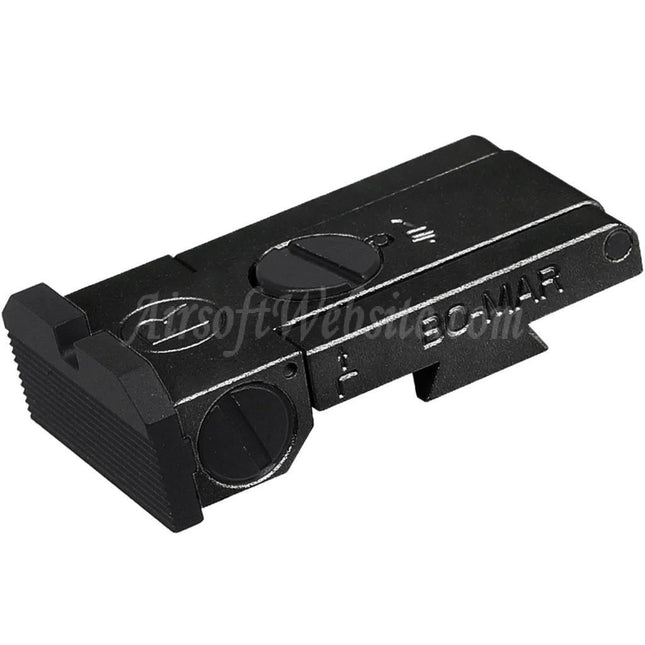 5KU CNC Aluminum Bo-Mar Style Rear Sight For WE (WE-TECH) Tokyo Marui Hi-Capa Series GBB Pistols Airsoft