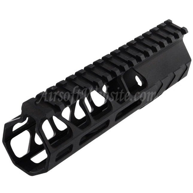 BAD Workhorse CNC Aluminum 6.7" Inches Free Float M-LOK Handguard Rail System For VFC AR M4 Series GBB Rifles Airsoft Black