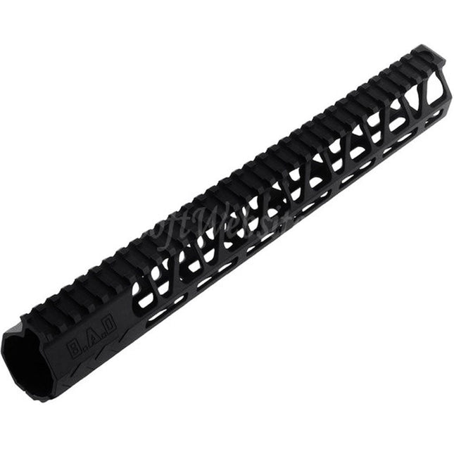 BAD Workhorse CNC Aluminum 13.5" Inches Free Float M-LOK Handguard Rail System For VFC AR M4 Series GBB Rifles Airsoft Black
