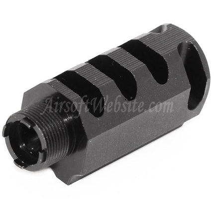 DOUBLE BELL 60mm/48mm Front Kit Compensator For DOUBLE BELL Tokyo Marui 1911 GBB Pistols Airsoft Black