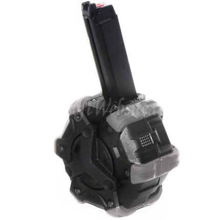 Armorer Works AW Custom 350rd Gas Adaptive Drum Magazine for G17 G18C G-Series GBB Pistols Airsoft
