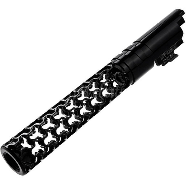 Dr. Black CNC 6063 Aluminum 5" Inches 125mm Geom Style Outer Barrel +11mm CW For Armorer Works AW WE-TECH Tokyo Marui Hi-Capa 5.1 Series GBB Pistols Airsoft
