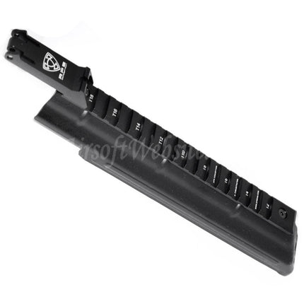 Couvercle de récepteur supérieur APS avec viseur arrière à rail tactique pour fusils AEG série APS AEK AK Airsoft noir