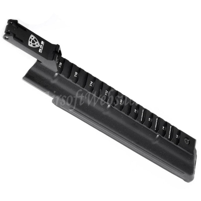 Couvercle de récepteur supérieur APS avec viseur arrière à rail tactique pour fusils AEG série APS AEK AK Airsoft noir