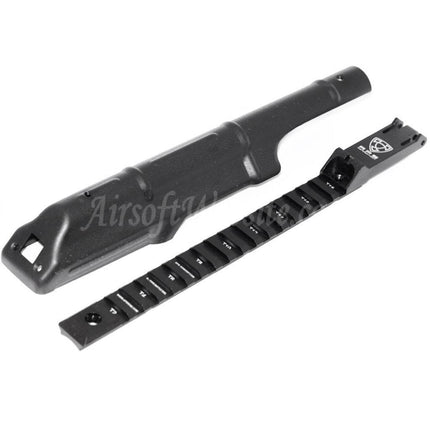 Couvercle de récepteur supérieur APS avec viseur arrière à rail tactique pour fusils AEG série APS AEK AK Airsoft noir