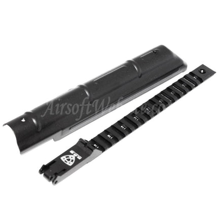 Couvercle de récepteur supérieur APS avec viseur arrière à rail tactique pour fusils AEG série APS AEK AK Airsoft noir