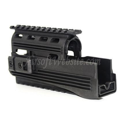 Système de rails de garde-main supérieur et inférieur CYMA pour fusils AEG série AK74 Airsoft Noir