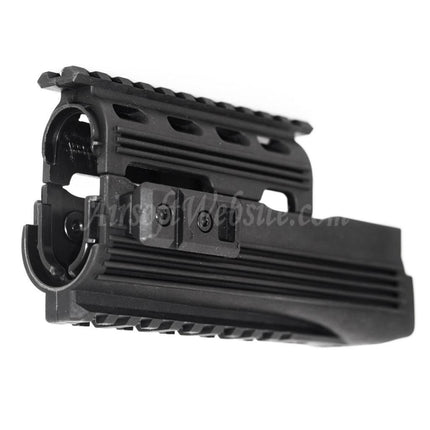 Système de rails de garde-main supérieur et inférieur CYMA pour fusils AEG série AK74 Airsoft Noir