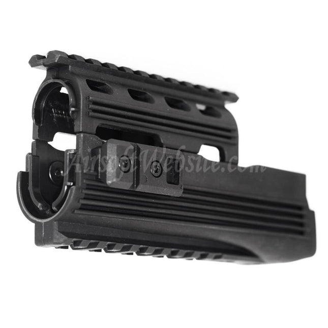 Système de rails de garde-main supérieur et inférieur CYMA pour fusils AEG série AK74 Airsoft Noir
