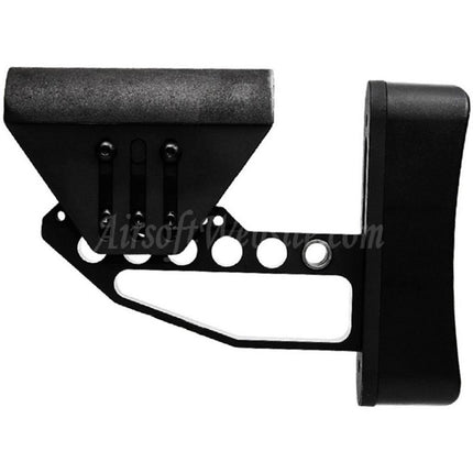 Airsoft Website Light Weight Adjustable Stock (Type 2) For M4 M16 Series AEG Rifles Black