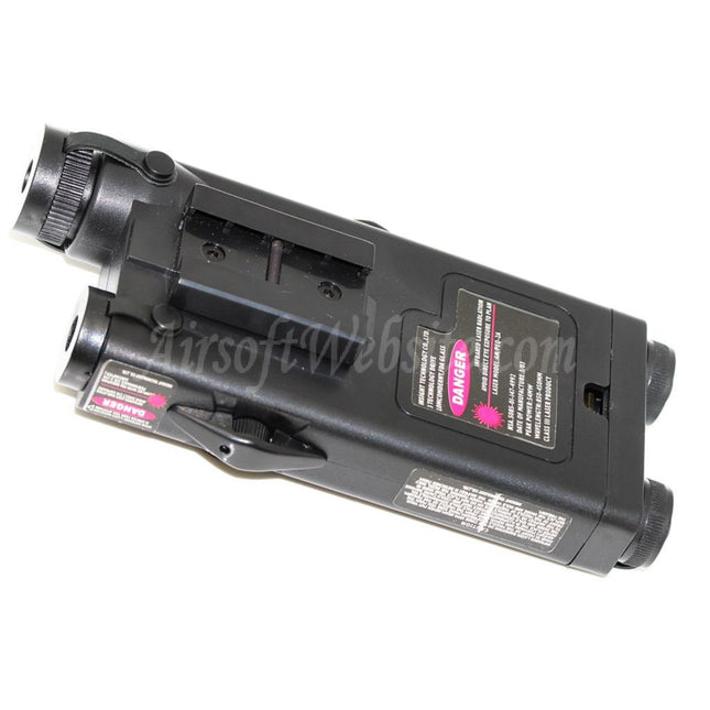 Boîtier de batterie D-BOYS PEQ 2 avec support RIS pour AEG Airsoft, noir
