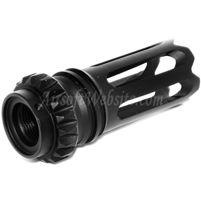 CYMA AAC/QD SCAR Typ Flash Hider Für -14mm CCW Gegen den Uhrzeigersinn Gewinde Lauf Gewehre Airsoft Schwarz