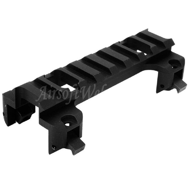 Base de montage de lunette CYMA Metal Weaver 20 mm pour fusils AEG CYMA / Tokyo Marui MP5 G3 Series Airsoft, noir
