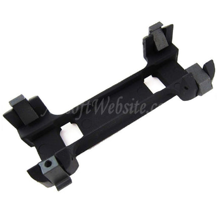 Base de montage de lunette CYMA Metal Weaver 20 mm pour fusils AEG CYMA / Tokyo Marui MP5 G3 Series Airsoft, noir