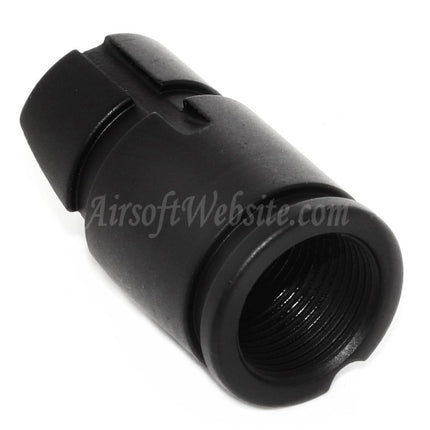 Cache-flamme oblique APS AKM pour fusils à canon fileté antihoraire -14 mm, noir
