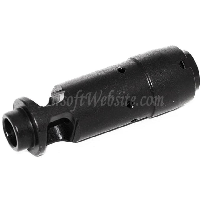 APS AK74 Mündungsfeuerdämpfer für -14mm CCW Gegenuhrzeigersinn Gewindelauf Gewehre Airsoft Schwarz