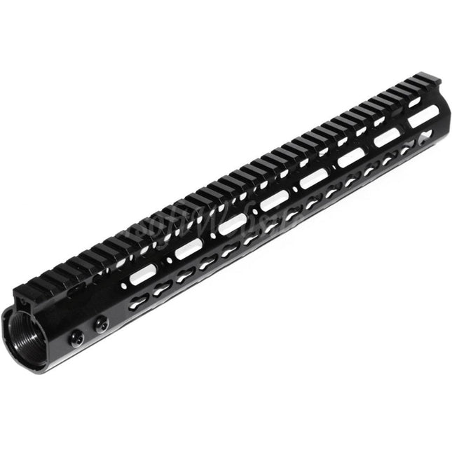 Système de rail de garde-main Keymod RAS en aluminium CNC 15 pouces pour fusils AEG séries M4 et M16, noir