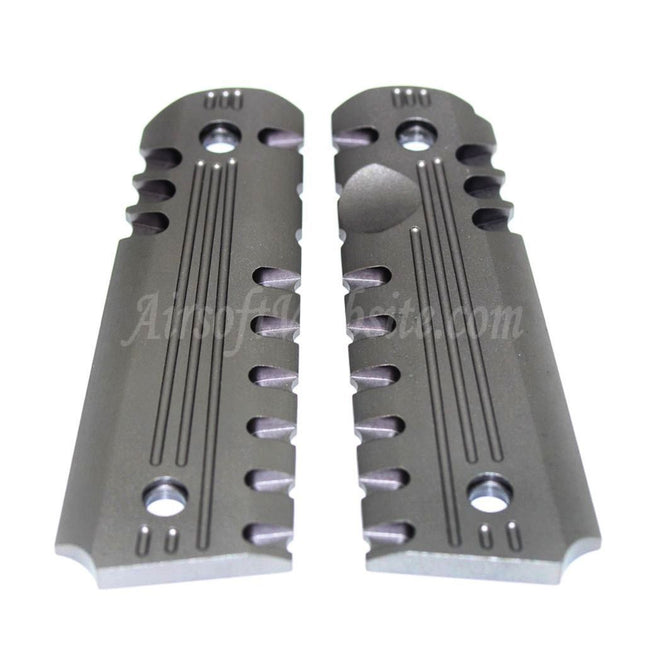 Airsoft Website CNC Aluminum Grip Cover For Tokyo Marui M1911 M.E.U. ARMY ARMAMENT 1911 Series Pistols
