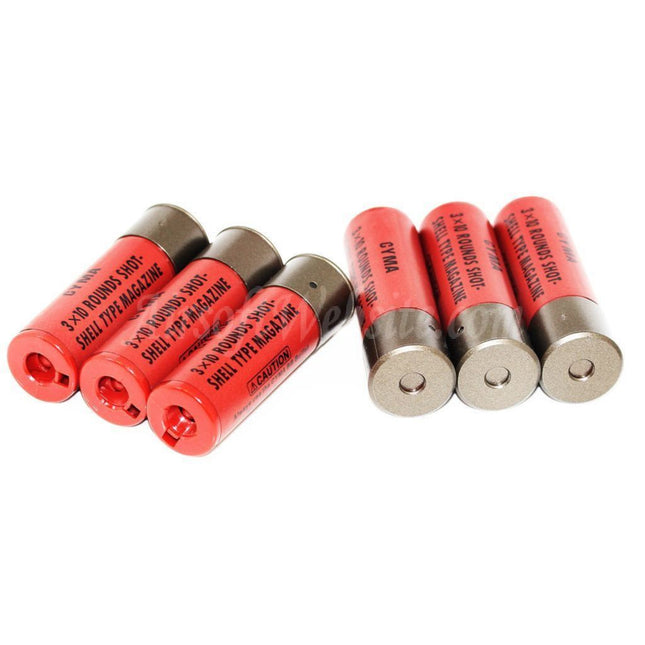 Chargeur de cartouches de rechange pour fusil de chasse CYMA, lot de 6 (30 cartouches chacune) pour fusil de chasse CYMA / Double-Eagle / Tokyo Marui Airsoft