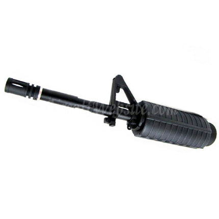 Système de rail de garde-main avant E&amp;C CNC en aluminium RAS avec canon extérieur de 12,5 pouces pour fusils AEG série M4 M16 M4A1 Airsoft noir