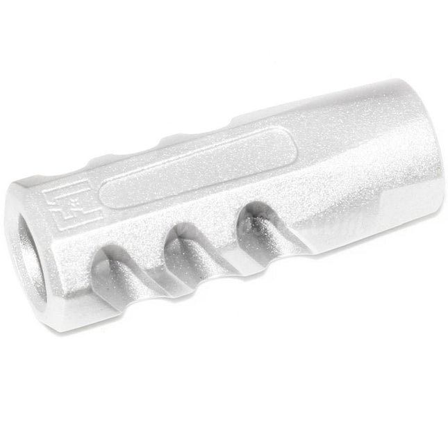 APS EMG Lizenzierte F1 Firearms CMB Mündungsfeuerbremse mit flacher Oberfläche für -14 mm CCW-Gewehre mit gegen den Uhrzeigersinn gedrehtem Lauf, Airsoft