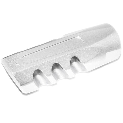 Cache-flamme à frein de bouche coudé pour armes à feu F1 sous licence APS EMG, pour fusils à canon fileté 14 mm CCW et antihoraire Airsoft