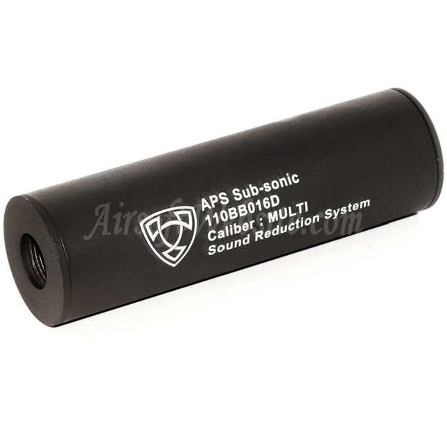 APS 110mm Aluminum Silencer Suppressor Barrel Extension -14mm CCW Counter-Clockwise / +14mm CW Clockwise Thread
