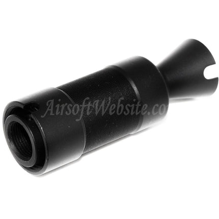 Cache-flamme métallique CYMA AK74U pour fusils à canon fileté antihoraire -14 mm CCW, noir