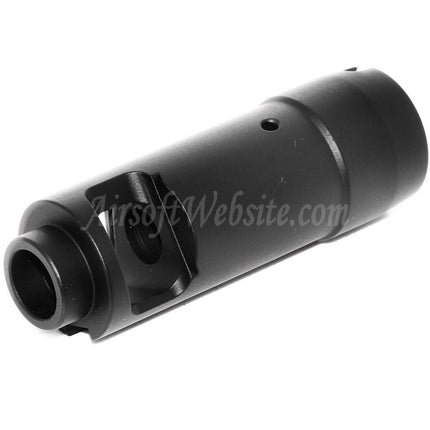 Cache-flamme métallique CYMA AK74 pour fusils à canon fileté antihoraire -14 mm CCW, noir