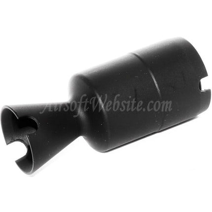 Cache-flamme métallique CYMA AKS74U pour fusils à canon fileté antihoraire -14 mm CCW, noir