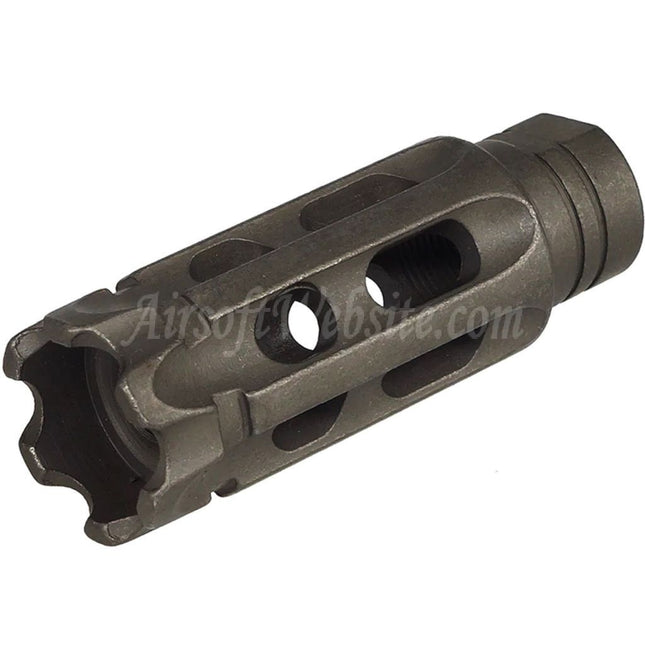 5KU Steel Mini Notalon Breacher Brake Flash Hider für -14mm CCW Counter-Clock Thread Barrel Gewehre Airsoft Schwarz