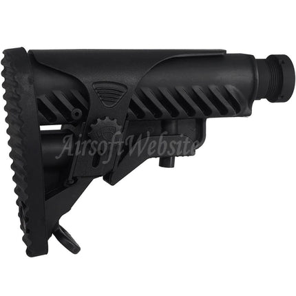 Crosse APS M4A64 style requin avec appui-joue pour fusils AEG série M4/M16, noir