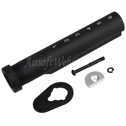 Crosse APS M4A64 style requin avec appui-joue pour fusils AEG série M4/M16, noir