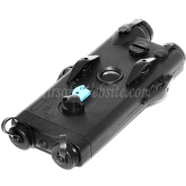 Boîtier de batterie PEQ 2 Style avec support RIS 20 mm pour AEG Airsoft, noir