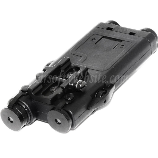 Boîtier de batterie PEQ 2 Style avec support RIS 20 mm pour AEG Airsoft, noir