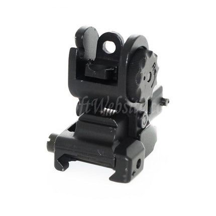 Mire arrière rabattable D-BOYS 300/600 pour fusils à rail de 20 mm Airsoft