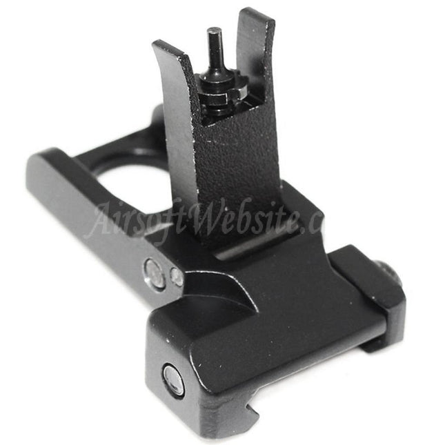 Viseur avant rabattable militaire D-BOYS 300M pour fusils SR-25 à rail de 20 mm Airsoft
