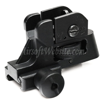D-BOYS Tactical CQB Dual Apertures Rear Sight For 20mm Rail Rifles Airsoft