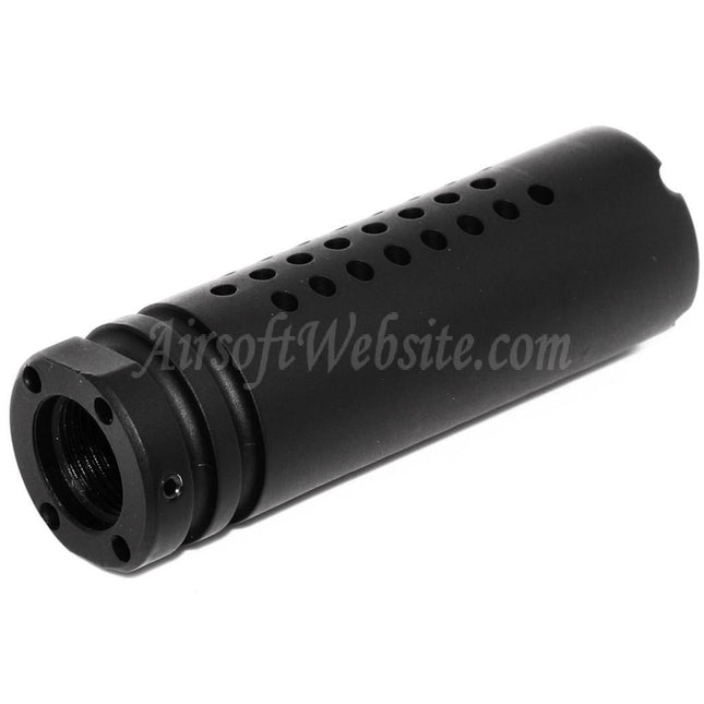 APS UAR Mündungsfeuerdämpfer für -14mm CCW Gegen den Uhrzeigersinn Gewinde Lauf Gewehre Airsoft Schwarz