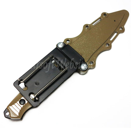 Couteau CYMA en plastique 141 Nimravus Tanto (faux couteau en caoutchouc souple non tranchant) avec étui