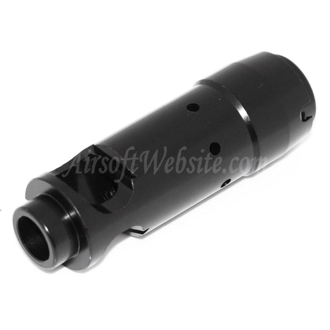 D-BOYS AK74S Flash Hider For -14mm CCW Counter-Clockwise Thread Barrel Rifles Airsoft Black