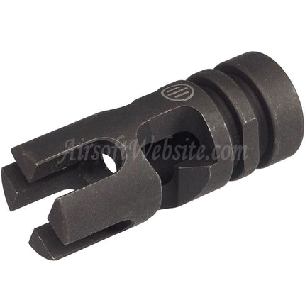 AIRSOFT WEBSITE Tactical FSC556 Type Metal Flash Hider Suitable For -14mm CCW Counter-Clockwise Thread Barrel Rifles Black