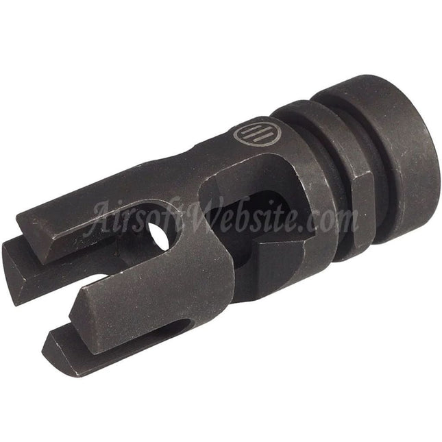 AIRSOFT WEBSITE Tactical FSC556 Type Metal Flash Hider Suitable For -14mm CCW Counter-Clockwise Thread Barrel Rifles Black