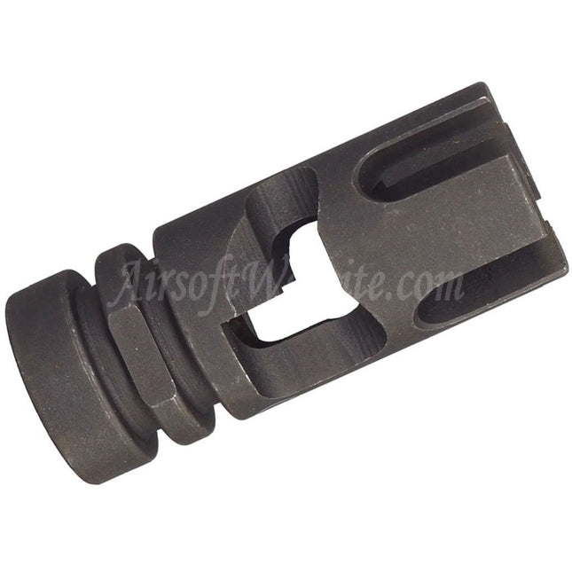 AIRSOFT WEBSITE Tactical FSC556 Type Metal Flash Hider Suitable For -14mm CCW Counter-Clockwise Thread Barrel Rifles Black