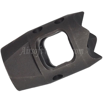 AIRSOFT WEBSITE Mini XT Type Steel Flash Hider Suitable For -14mm CCW Counter-Clockwise Thread Barrel Rifles Black