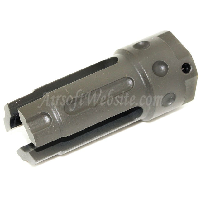 Airsoft Website 57mm QDC Style Muzzle Brake Flash Hider For -14mm CCW Counter-Clockwise Thread Barrel Rifles